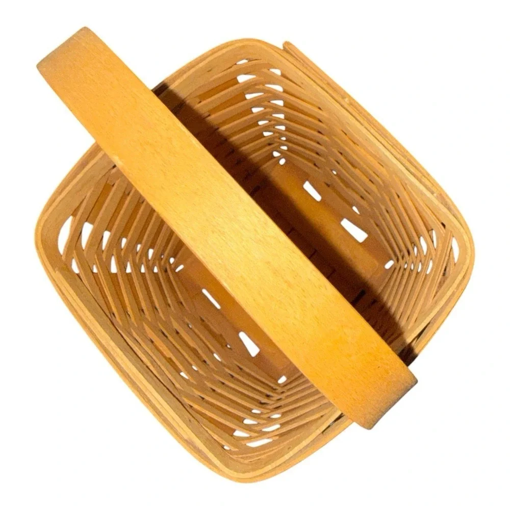 Vintage 1998 Longaberger Handwoven Basket Signed & Dated